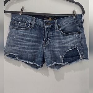 Lucky Brand Women's Distressed Blue Jean Shorts "Riley Short"